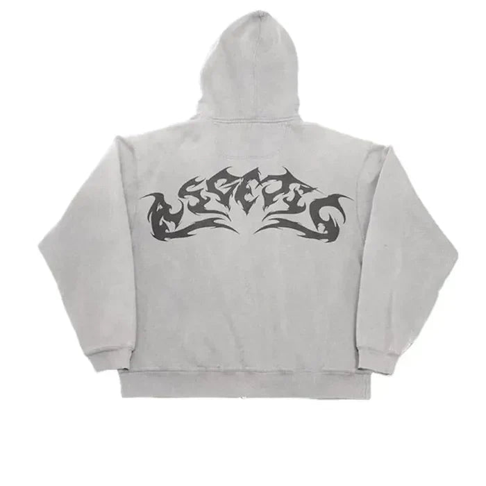 DripCult™ | Vintage Flame Zipped Hoodie