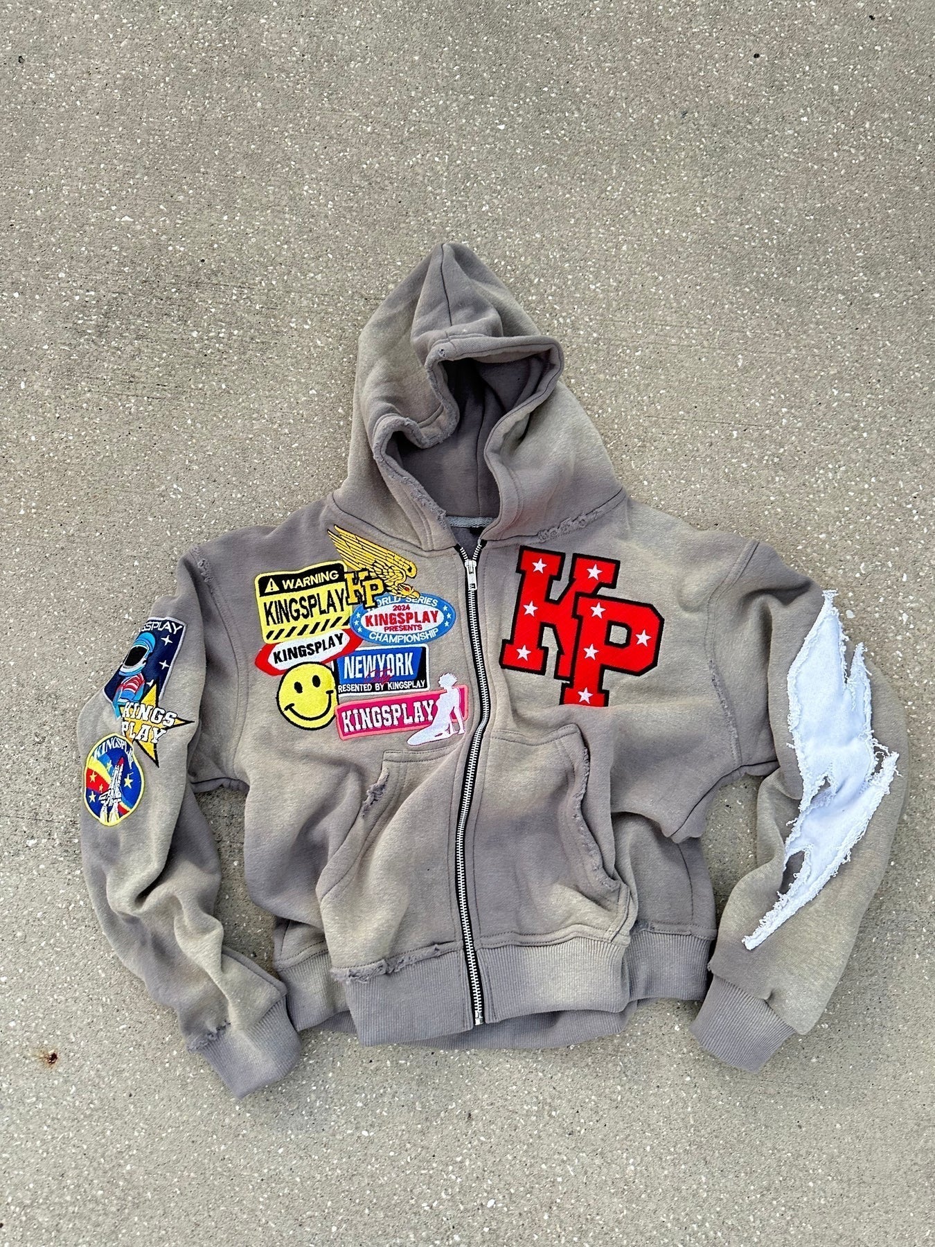 DripCult™ | Kingsplay Patchwork Hoodie