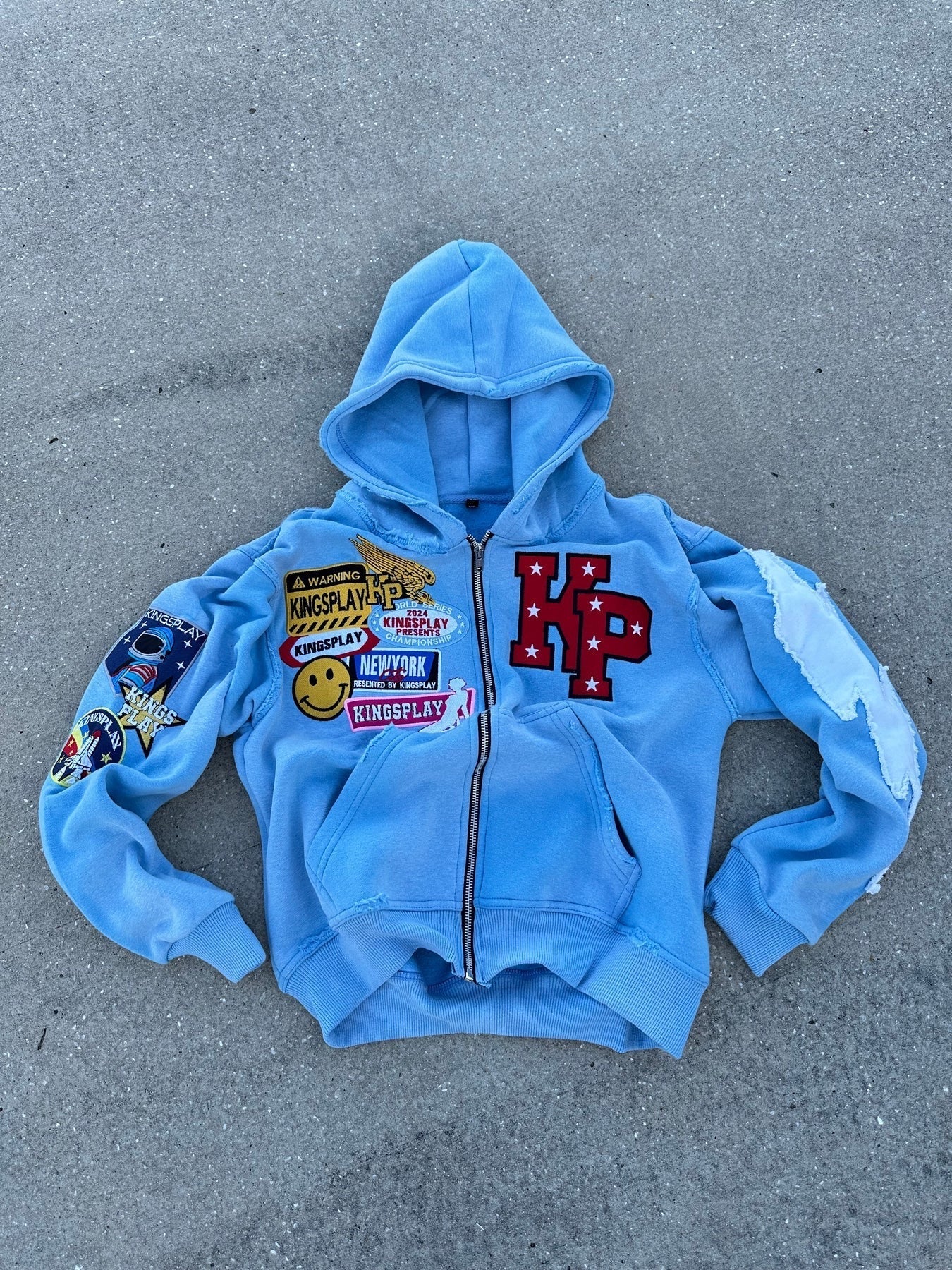 DripCult™ | Kingsplay Patchwork Hoodie